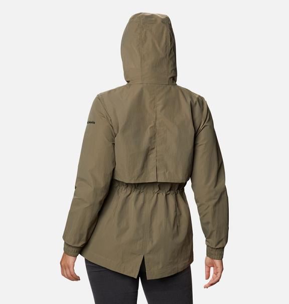 Columbia Day Trippin Rain Jacket Green For Women's NZ50681 New Zealand